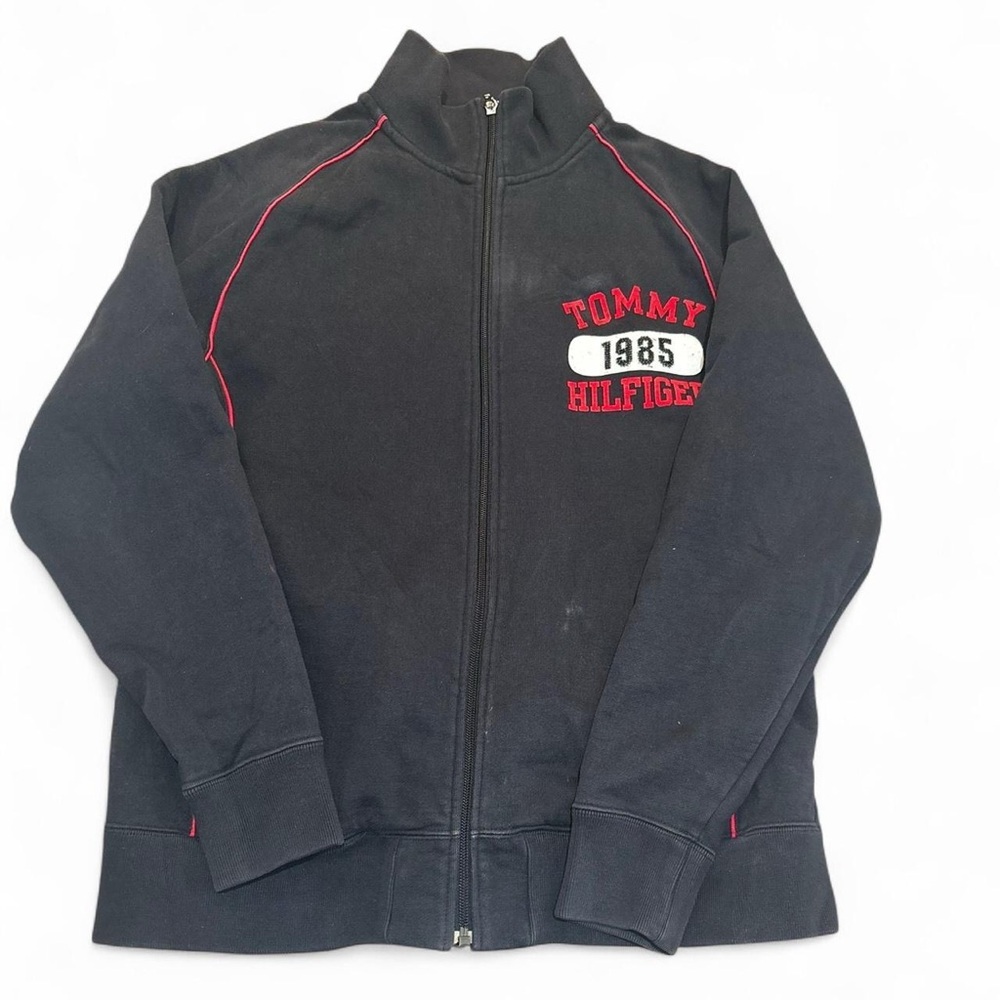 Tommy Hilfiger Black Sweatshirt with Red Details